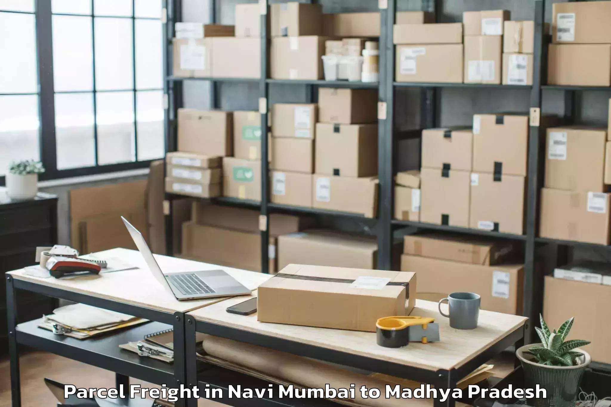 Affordable Navi Mumbai to Vit Bhopal University Bhopal Parcel Freight